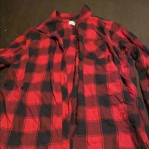Black and Red Plaid Shirt